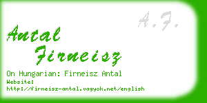 antal firneisz business card